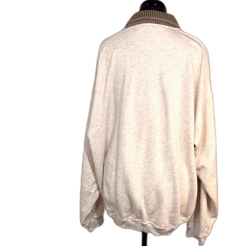 Colorblock Knit Panel Rugby Pullover - Picture 3 of 6